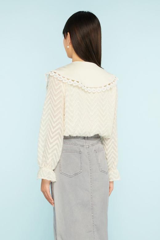 amadella 米色彼得潘领减龄衬衣 11345 商品图2