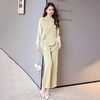 优雅新中式，拼接改良西装外套阔腿裤两件套HR-KJFA862 商品缩略图9