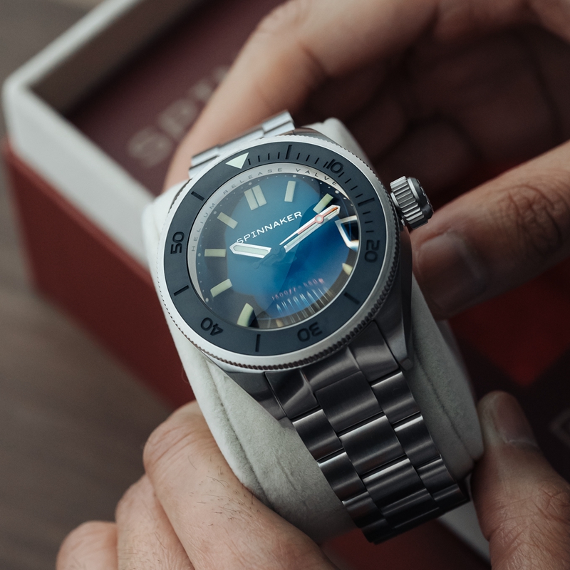 新|英国SPINNAKER三角帆超穹镜自动机械手表PICCARD夜光防水5098