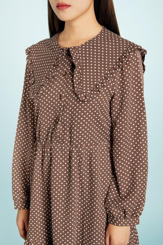 ANSUABEL 娃娃领披肩波点连衣裙 11322 商品图3