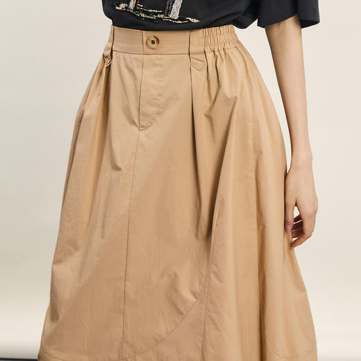 谜底花苞裙半身裙2024年夏季新款时尚设计感通勤长半裙242MB0576 商品图3