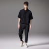 PINLI品立2024夏季新款纯色斜门襟短袖POLO衫潮牌休闲宽松男士T恤B242112080 商品缩略图4