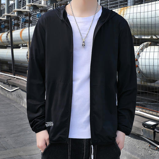 【防晒衣】【新款DSL】大依优型大码连帽外套皮肤衣防晒外套男宽松加肥加大码上衣夹克薄款 商品图1