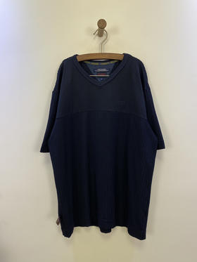 90年代 Vintage Tommy Hilfiger 特殊面料 短袖T恤 _SST(L)