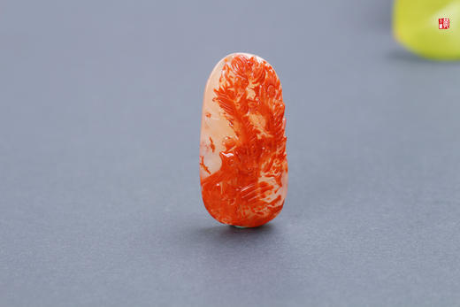 南红冰飘【凤凰】吊坠， 配精美挂绳 商品图0