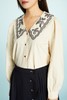amadella 黑色刺绣花边领衬衣 11252 商品缩略图3
