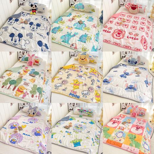 【整张羽丝棉填充，轻薄不压身~！】水洗棉儿童空调被A类卡通迪士妮夏被，洛卡棉夏凉被子幼儿园夏被，手感细腻柔软，呵护您的美好睡眠-QQ 商品图1
