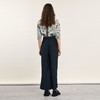 谜底背带裤长裤女2024年夏季新款复古文艺风亲肤阔腿裤242MK0624 商品缩略图2