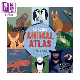 【中商原版】动物的图谱 Amazing Animal Atlas 英文原版 儿童科普绘本 自然知识百科图画书 精装进口图书 儿童读物7-12岁