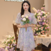 蝴蝶仙紫系列3.0MAXRIENY森系精灵连衣裙印花公主裙(货号:MS85DR060) 商品缩略图1