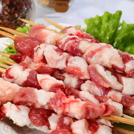 【羊肉串】天莱香羊串半成品腌制牛肉户外烧烤10串/盒/300g 商品图4