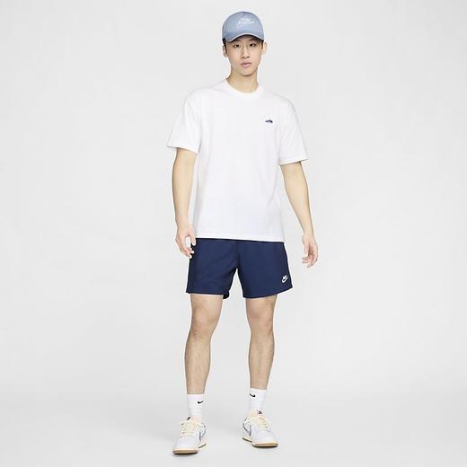 Nike/耐克短袖男夏季新款运动白色圆领刺绣鞋标T恤FV3752-100 商品图4