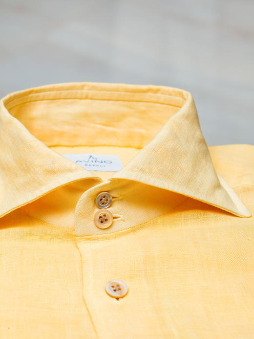 Avino 黄色亚麻衬衫 商品图1