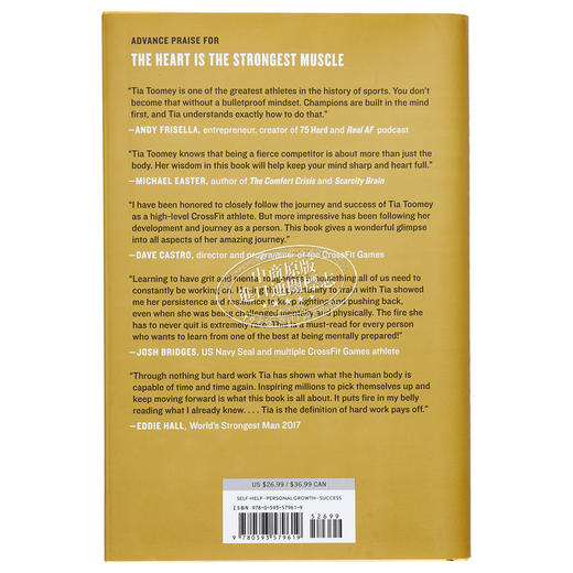 【中商原版】心是强壮的肌肉 了解原因让心态从伟大到不可阻挡 The Heart Is the Strongest Muscle 英文原版 Tia Toomey 商品图1