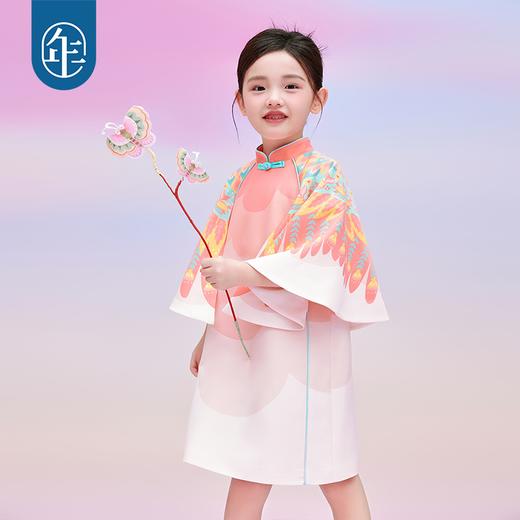 【霞光初上】年衣女孩裙子旗袍连衣裙古风新款中国风公主裙G红色1 商品图0