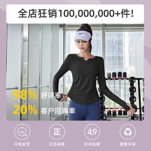 lulu同款｜新款瑜伽服普拉提运动套装～长款修身显瘦遮肉，专业晨跑步运动套装 商品图4