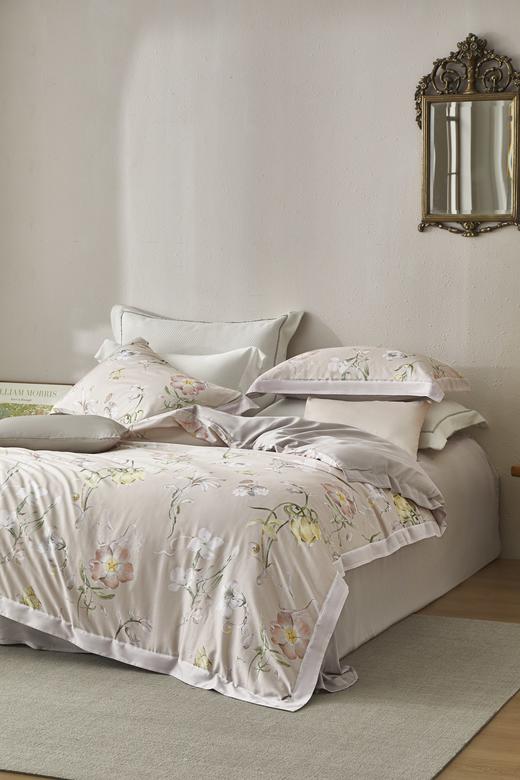 利路米新款长绒棉贡缎四件套 雅致豆沙粉 若兰 商品图1