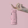 【防晒神器，黑胶小巧便携】防紫外线UPF50+，六折环扣扁伞。环扣折叠遮阳伞包包伞，小巧机智，包包随手带！40°C晒不黑，多波段防晒，抗风雨。享受阳光，拒绝晒伤！ 商品缩略图11
