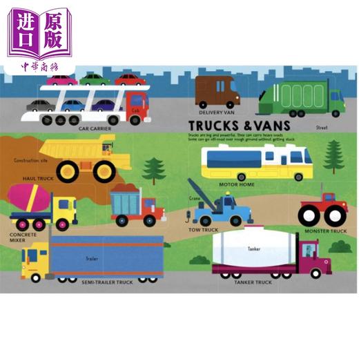【中商原版】儿童单词大全 交通工具 My Bumper Book of First Words Things That Go英文原版 早教认知纸板书翻翻书 亲子读物 商品图2