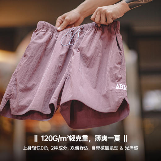 工装优选美式复古ARMY训练运动短裤薄款字母刺绣直筒四分裤男夏季 商品图2