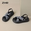 ZHR罗马凉鞋女2024年夏新款露趾软底拖鞋厚底外穿一字扣沙滩鞋 商品缩略图9