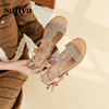 Safiya/索菲娅 2024夏季新品波西米亚闪钻复古露趾度假休闲罗马鞋凉鞋SF32115047/SF42115347 商品缩略图5