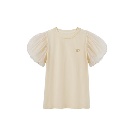 littletime女童t恤法式慵懒2024夏季洋气韩版儿童纯棉宽松短袖 商品图3