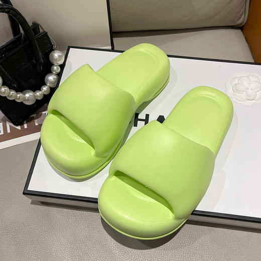 【柔软轻盈舒适，止滑不磨脚！】2024新款eva拖鞋女夏季外穿，ins潮时尚厚底踩屎感高跟凉拖鞋，时尚个性简约百搭-lm！ 商品图12