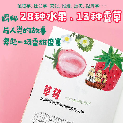 赠送限量版周边(明信片10张)   水果与香草：甜蜜芬芳的植物学  史军  广西师范大学出版社 商品图2