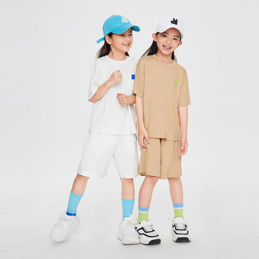 【抗菌防汗臭】男女童100%纯棉凉感短裤裤子亲子装安奈儿童装实体店同款EM326138 商品图2