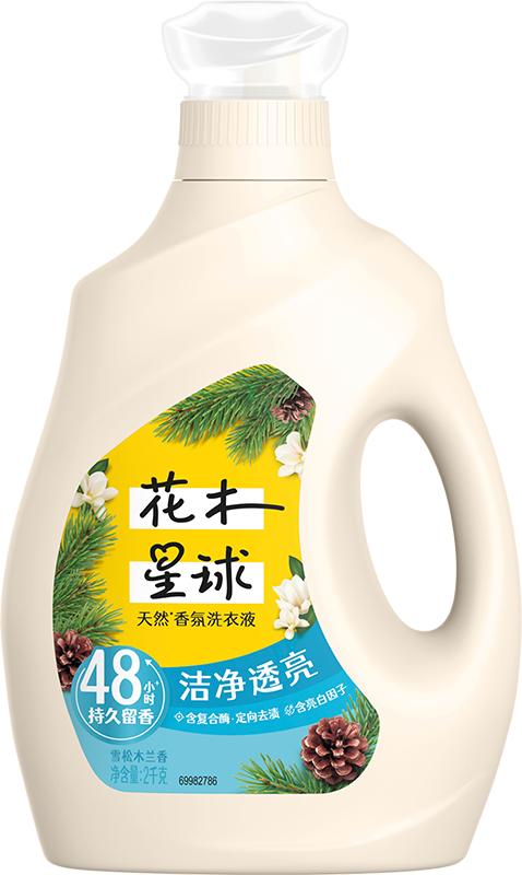 花木星球天然香氛洗衣液 洁净透亮2KG*2桶 商品图3