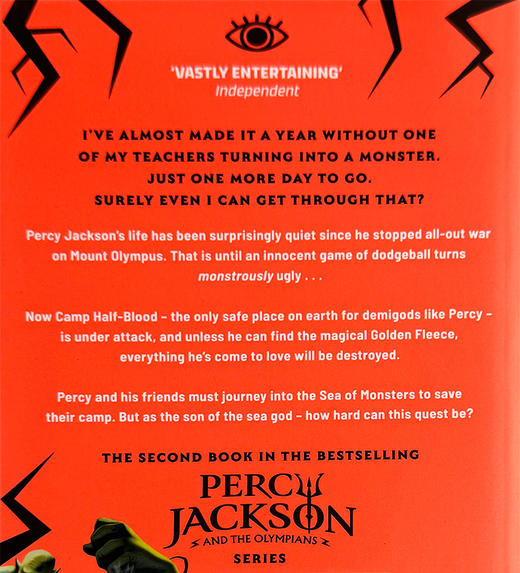英文原版小说 Percy Jackson and the Sea of Monsters Book 2 波西·杰克逊与魔兽之海 英文版 商品图2