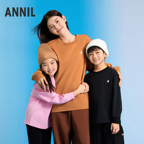 【抗菌防螨虫】男女凉感亲子装长袖圆领T恤安奈儿童装实体店同款AM331907