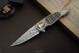 三希堂 现代刀系列 雪域牛头  未开刃