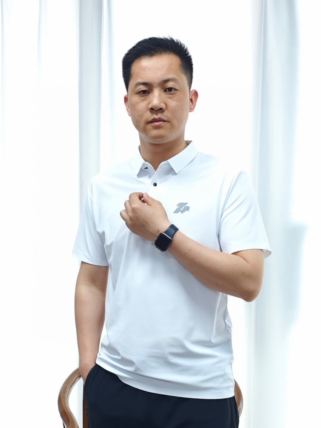 【冰感商务翻领短袖】夏季男士polo衫冰感无痕商务翻领短袖上衣03h