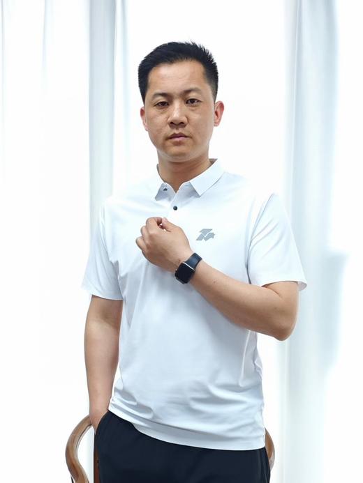 【冰感商务翻领短袖】夏季男士polo衫冰感无痕商务翻领短袖上衣03h 商品图0