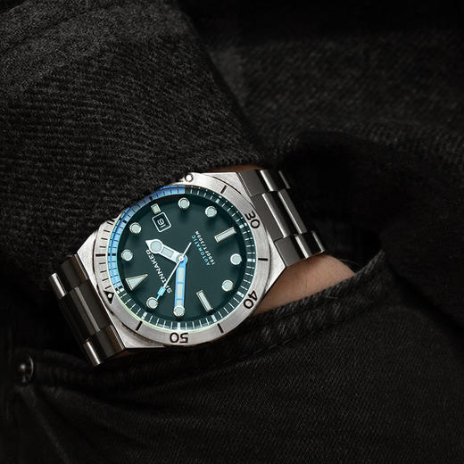 新款|英国SPINNAKER三角帆限量版自动机械表BOETTGER防水夜光5083 商品图5