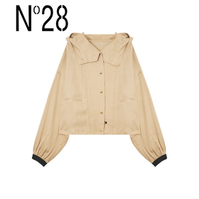 N°28 春款简约通勤连帽长袖短款外套8A11W155
