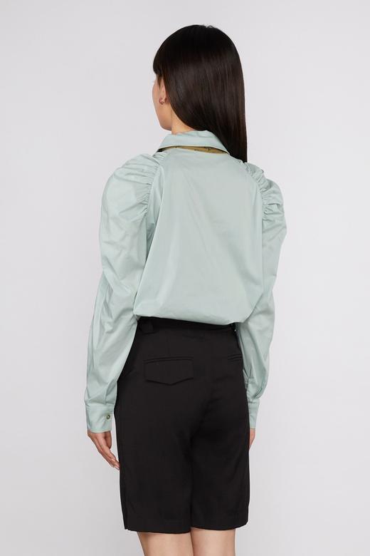 ANSUABEL 领带装饰泡泡袖衬衣 11268 商品图2
