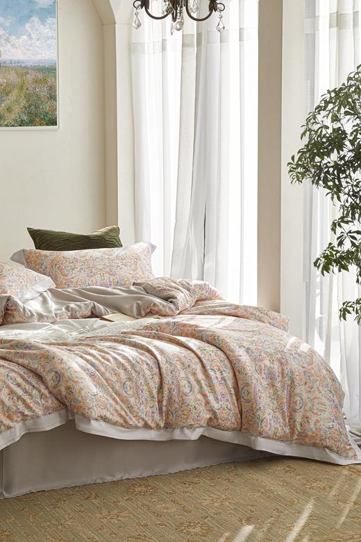 利路米新款天丝棉四件套 经典美式佩兹利图案 商品图0