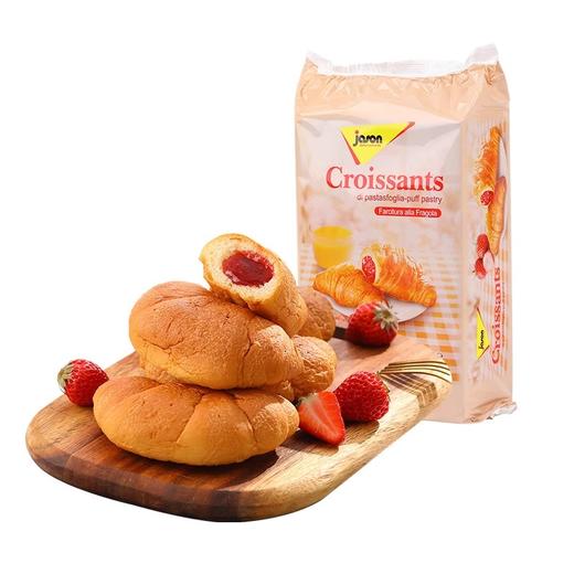 【早餐面包推荐】意大利进口捷森夹心草莓/蛋奶/可可/杏酱夹心牛角面包270g/袋【中欧班列精选】 商品图10