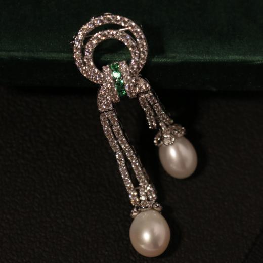 【甄珠贝·油画艺术风系列】芭蕾舞女孩丝巾和胸花礼盒套装，多种组合 商品图3