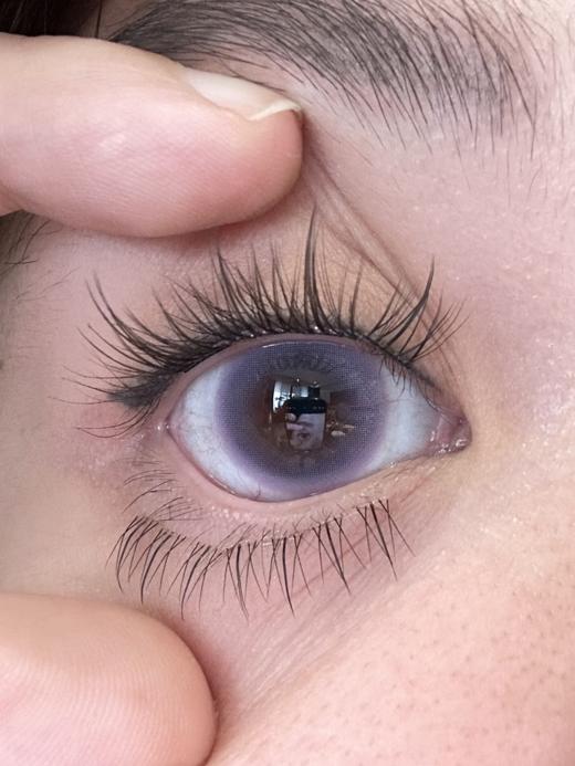 loveiikira 粉兔兔/蓝悠悠/芋波波 很温柔 14.5mm 半年抛美瞳两片装 粉/蓝/紫 商品图7