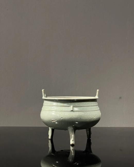 官窑釉青瓷三足双耳鼎式炉，顺丰包邮 商品图11