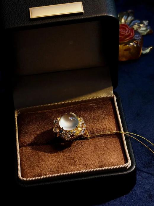 夜曲 |  茅台级玻璃种白蛋戒指 商品图1