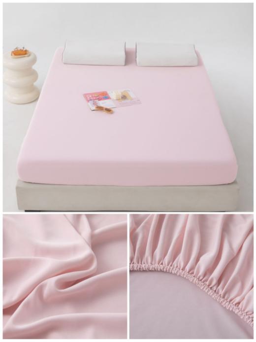 💥【5色针织天丝棉床笠】✅1.水洗天丝面料自带凉感，🌸凉凉滑滑的，温润的凉意不会让人觉得冰✅ 2. 安全标准，🔹即使裸睡也不会摩擦皮肤 商品图4