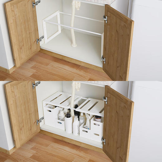 可自由伸缩收纳架CLANE 46~75cm 商品图2