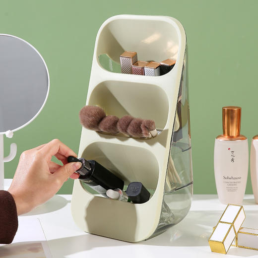 【⁠三层分格收纳盒】有娃家庭必备‼️白、‍绿、⁥灰三个颜色简约大气，不会弄伤手 商品图2