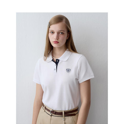 TeenieWeenie小熊字母POLO衫女夏季女t恤TTHA242502P 商品图0