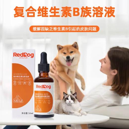 【皮肤修复缓解】红狗复合维生素B族溶液50ml猫狗通用护肤防掉毛促进食欲2027/4 商品图0